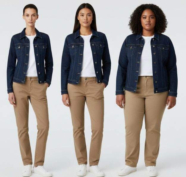 Body Type Variation on Model Images After